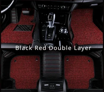dryžuotas Pu odinis 3D automobilių grindų kilimėlis Mercedes Benz S klasei W221 2004-2013 W222 W223 Salono automobilių aksesuarai Kilimas
