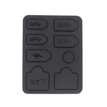 Dulkių apsauga, skirta PS 5 LAN Type-C USB doko kištukui Žaidimų priedai Juoda