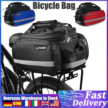 Dviračio galinės sėdynės krepšys Išplečiamas MTB dviračių stovo krepšys Dviračių bagažinė Bagažinė Bagažinės krepšys su lietaus dangčiu
