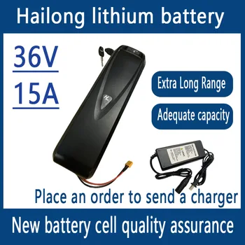 eBike baterija 36V 15ah Hailong for Max40A BMS 500W750W 1000W 1500W 21700 Cells Pack elektrinis dviratis ličio jonas
