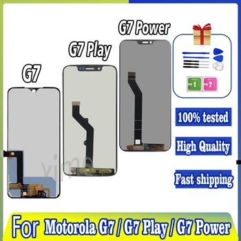 Ekranas skirtas Motorola Moto G7 Play XT1952 G7 XT1962 G7 Galingas LCD Pakaitinis jutiklis Skydas Digiziter surinkimas Jutiklinis ekranas