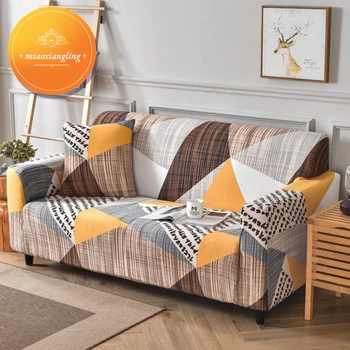 elastinio audinio svetainės porankių sofa gali būti naudojama 1/2/3/4 vietoms L formos sofos užvalkalas sofos užvalkalai sofoms