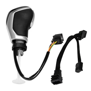 Elektroninė pavarų perjungimo rankena LED pavarų perjungimo rankenėlė golfui MK6 MK7 Passat B7 B8 Tiguan MK2 DSG, Balta