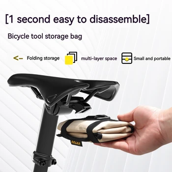 ENLEE mini dviračio krepšys - kompaktiška ir nešiojama sulankstoma saugykla dviejų bėgių balneliui