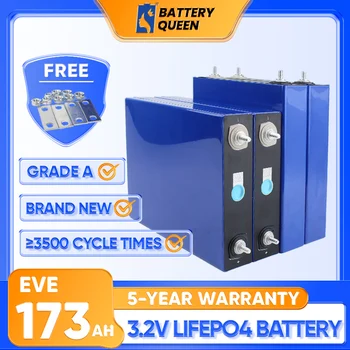 EVE 173Ah LiFePO4 akumuliatorius 3.2V įkraunamos prizminės baterijos Originalus visiškai naujas šviežias elementas saulės sistemos valčiai RV 4-16 vnt