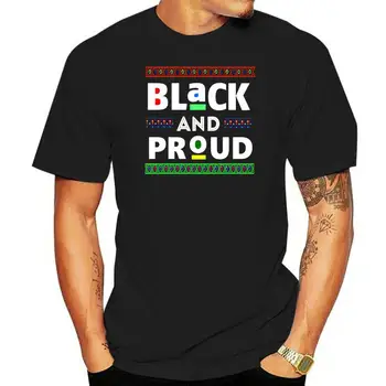 Fashion Black And Proud Melanin Vyriški marškinėliai Juodi trumpomis rankovėmis Letter Moteriški marškinėliai Hiphop Top