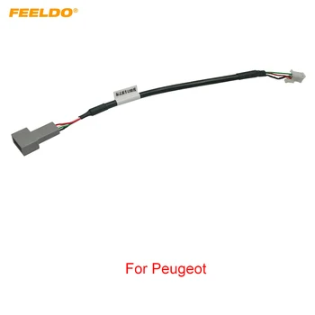 FEELDO automobilio garso įvesties laikmenos duomenų laidas Originalus kištukas 4Pin automobilinis AUX adapteris Peugeot AUX kabelio adapteriui