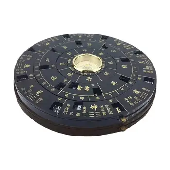 Feng shui kompasas Luo Pan Antikvarinis kilnojamasis diskas Paprasta naudoti Derva Didelio tikslumo Didelis Bagua Kinijos kompaso priedai