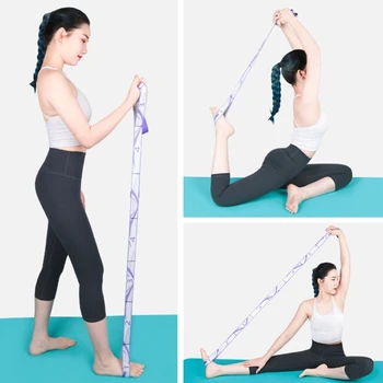 Fitness Exercise Resistance Band Multi-loop Yoga Stretch Strap for Dance Squat