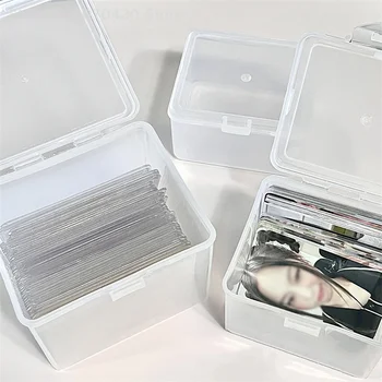 Fotokortelės Saugojimo dėžutė Skaidrūs lipdukai Korėja Idol kortelių laikiklis Stalo saugojimo organizatorius Klasifikacija Dėžutė Kanceliarinės prekės
