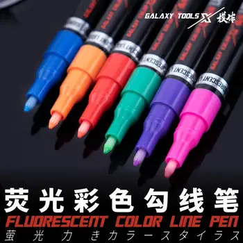 Galaxy T07C09 Fluorescencinės spalvos skvarbios linijos rašiklis (rausvas)