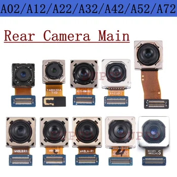 Galinė kamera Samsung Galaxy A72 A52 A42 A32 A22 A12 A02 5G originali galinė dalis, atsukta į pagrindinę kamerą Modulis Flex atsarginės dalys