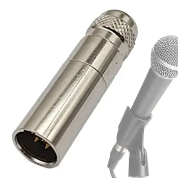 Garso mikrofono kabelio jungtis mini ir lanksti XLR jungtis metalinis garso lizdas su aiškiu garso signalo perdavimu