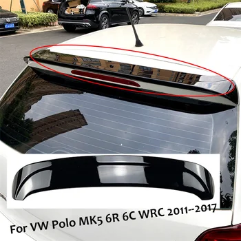 Gloss 2011-2017 For VW Polo MK5 6R 6C WRC Car Rear Trunk Wings Lip Spoiler Tail Tail Gate Roof, Spoiler Wing Car Trunk Spoilers