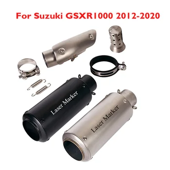 GSXR1000 Motociklų išmetimo sistemos duslintuvo antgalio duslintuvo prijungimo vamzdžio jungtis Suzuki GSXR1000 2012-2020