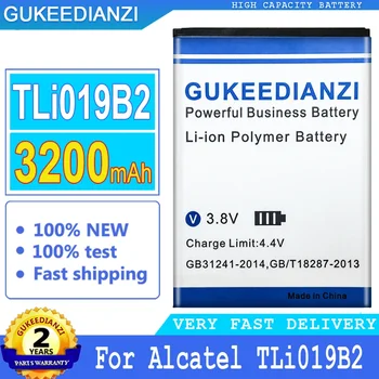 GUKEEDIANZI baterija Alcatel, TLi019B2, TLi019B1, TLi019B2, OT991, 916D, 6010, One TOUCH C7, OT-7041, 7041D, 3200mAh