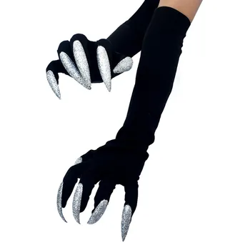 Halloween Long Long Nail Gloves Performance Prop Suit Claw Gloves Хэллоуинский реквизит 할로윈 도구 Halloween Requisiten