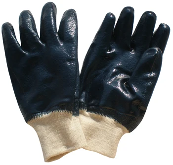 Heavy Duty Nitrile Work Gloves Cotton Jersey Gas Degalinė Terminis šiltas Žieminis aliejus Atsparus vandeniui Apsauga nuo dilimo