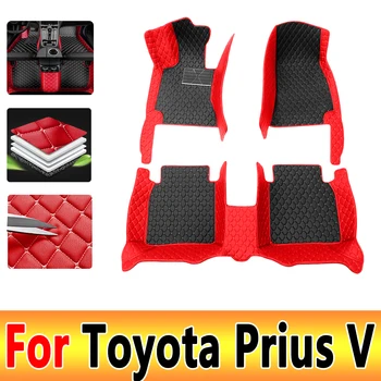 Hibridinių transporto priemonių automobilių grindų kilimėliai Toyota Prius V α Prius Plus ZVW40 ZVW41 2012 ~ 2017 7seat vandeniui atsparūs grindų kilimėliai Automobilių priedai