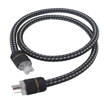 HiFi garso kabelis 3*4mm² 6N OFC varinis C13 maitinimo laidas US EU AU kištukas stiprintuvo stiprintuvo stiprintuvo CD grotuvui