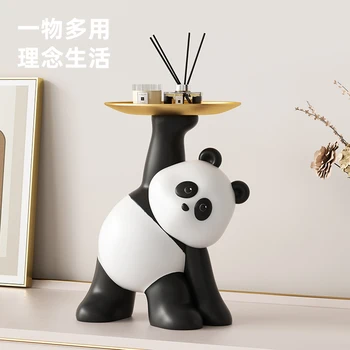 HXL Panda Namų prieškambaris Raktų dėklas Kavos staliuko saugykla Namų dekoravimas Namų ruošos dovana
