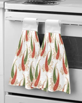 Indijos Paisley rašto rankšluosčiai vonios kambarį sugeriantiems mikropluošto virtuviniams rankšluosčių valymo rankšluosčiams