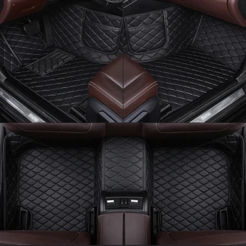 Individualizuotas automobilio grindų kilimėlis BMW F82 M4 2 Durys 4 sėdynės 2014-2019 Telefono kišenė 100% tinka jūsų automobilio interjero detalėms Automobilių priedai