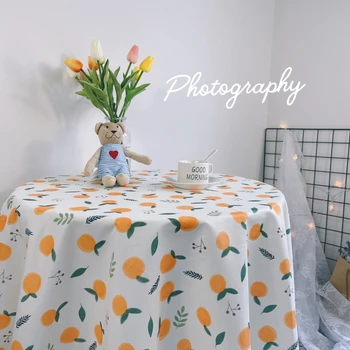 Ins Vaisiai Spausdinta stalo šluostė Korėjietiška gėlių staltiesė Iškylų kilimėlis Minkštas dulkėms atsparus stalo dangtelis Miegamojo bendrabučio dekoro gobelenas