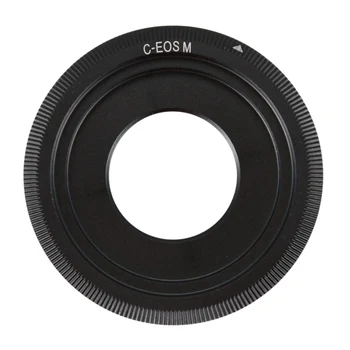 Juodas C-Mount Cine filmų objektyvas, skirtas Canon EOS M M2 M3 fotoaparato objektyvo žiedo vaizdo stebėjimo objektyvas C-EOS M