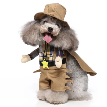 Juokingas šunų drabužių rinkinys Cosplay didelis kostiumas naminių gyvūnėlių drabužiai Vakarėlio kostiumas su peiliu Audinys Komiška apranga Helovino suknelė Kombinezonas