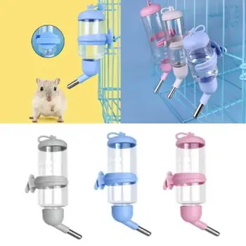 Kabantis žiurkėno gėrimo plastikinis nuimamas žiurkėno vandens butelis riedėjimo rutulio galvutė 80/125/250ml mažas naminių gyvūnėlių automatinis šėrimo įtaisas