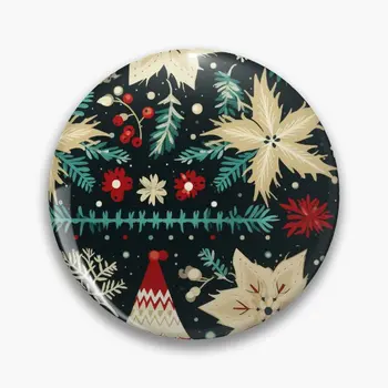 Kalėdinis Bjaurus megztinio raštas Įnoringas F Minkštas mygtukas Smeigtuko ženkliukas Dekoras Kūrybinė sagė Fashion Metal Moterų dovanų papuošalų kepurė