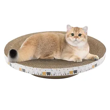Kartoninė katės draskyklė Patvarus dubenėlio formos didelio tankio įbrėžimų kilimėlis kambarinėms katėms Baldų draskyklės kambarinėms katėms