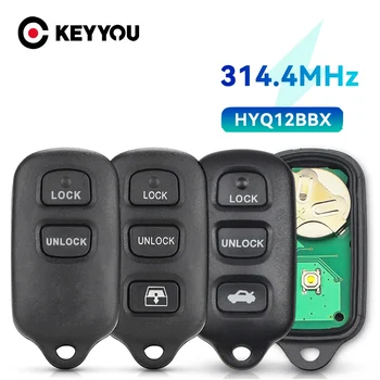 KEYYOU HYQ12BBX nuotolinis automobilio raktų pakabukas 2/3 +1 mygtukai be raktų Toyota Highlander Camry Solara Corolla Sienna 2002 -2007 314.4Mhz
