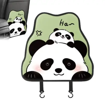 Kick Mats Back Seat Protector Cute Cartoon Animal Kick Kilimėliai Sėdynės atlošo apsauga su kabliukais Galinės sėdynės apsauga Kilimėlis Apsaugokite nuo