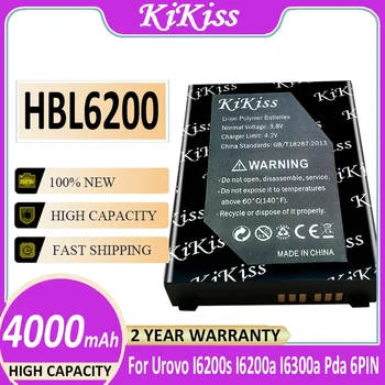  KiKiss baterija HBL6200 4000mAh skirta Urovo i6300a i6200s i6200a pda 6 PIN HBL 6200 baterijos