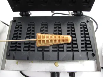 Komercinis 110V/220V CE patvirtintas 6 vnt lolly vaflių virimo aparatas kiaušinių lazdelės vaflis Kepėjas Kalėdų eglutės vaflinė mašina