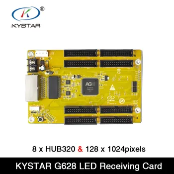 KYSTAR G628 spalvoto imtuvo kortelės valdymo diapazonas 128 x 1024 pikseliai , 8 x HUB320 led moduliui Darbas su siuntimo kortele