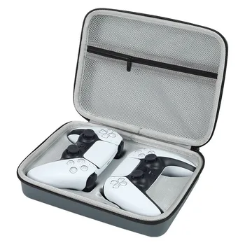 Laikymo krepšys PS5 PS4 belaidžiam žaidimų pulto valdikliui EVA vandeniui atsparus dulkėms atsparus rankinės dėklas dviem žaidimų pultų valdikliams