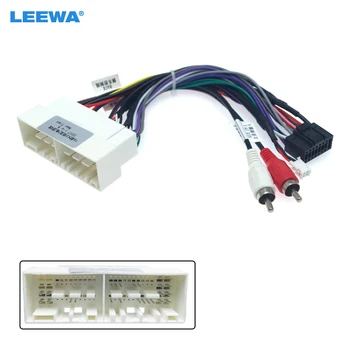 LEEWA 5set Car Navi Radio 16PIN adapterio laidynas KIA K2/K3/K4/K5 Verna Audio Power Calbe Wire Plug and play #CA2159