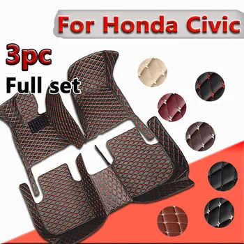 LHD automobilių grindų kilimėliai Honda Civic 2022 2023 Kilimai Stilius Apsaugokite priedus Kilimėliai Pėdų pagalvėlės Auto dalys Vandeniui atsparūs prietaisų dangteliai