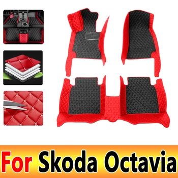 LHD automobilių grindų kilimėliai Skoda Octavia MK3 5E 2023 2022 2021 2020 2019 2018 2017 2016 2015 2014 2013 dalis Automobilių priedai Kilimai