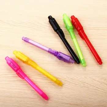 Light Pen Lnvisible Luminous Pen Magic Color Rašiklis Teptukas Šviečiantis rašiklis LED lempa Rašiklis 2 In 1 Šviesus rašiklis Nematomas rašalinis rašiklis