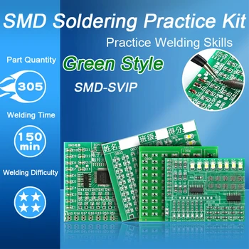 Litavimo praktika Keturių dalių rinkinys SMD plokštė LED elektroninis SMT komponentas 