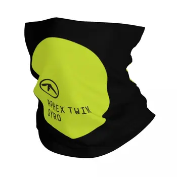 Logo Streetwear Punk DJ Electronic Music Bandana Kaklo viršelis Atspausdintas Aphex Twin Wrap Scarf Daugiafunkcinis galvos apdangalas Dviratis
