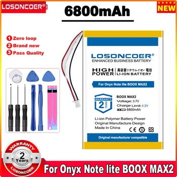 LOSONCOER 6800mAh pakaitinė baterija Onyx Note lite BOOX MAX2 2588158 Ebook baterijos