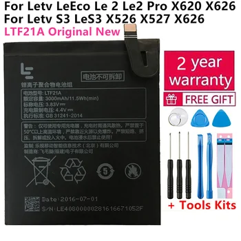 LTF21A Baterija Letv LeEco Le 2 Le2 Pro x620 x626 & Le S3 LeS3 x526 x527 x622 Mobilus telefonas Įkraunamos ličio jonų baterijos