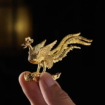 Lucky Spread Wings And Step On The Clouds Phoenix Incense Burner Figurine Ornament Home Decoration Good Luck Phoenix Nird Statue
