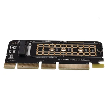 M.2 NVMe SSD į PCI-E X16 keitiklio kortelė NGFF M-Key M.2 PCIe PCI-Express X4 / X8 / X16 HDD kietojo disko kietojo disko adapteris
