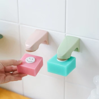 magnetinis muilo laikiklis ant sienos pritvirtintas lipdukas laikymo stovas vonios kambario aksesuaras namų baras